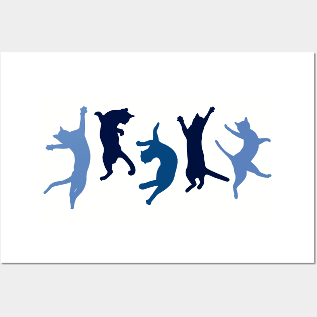 Dancing Cats Wall Art by KneppDesigns